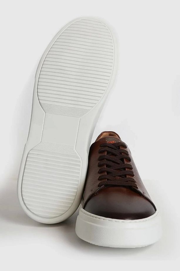 Tommy Erkek Deri Sneaker Ayakkabı Taba 111230187 - 3