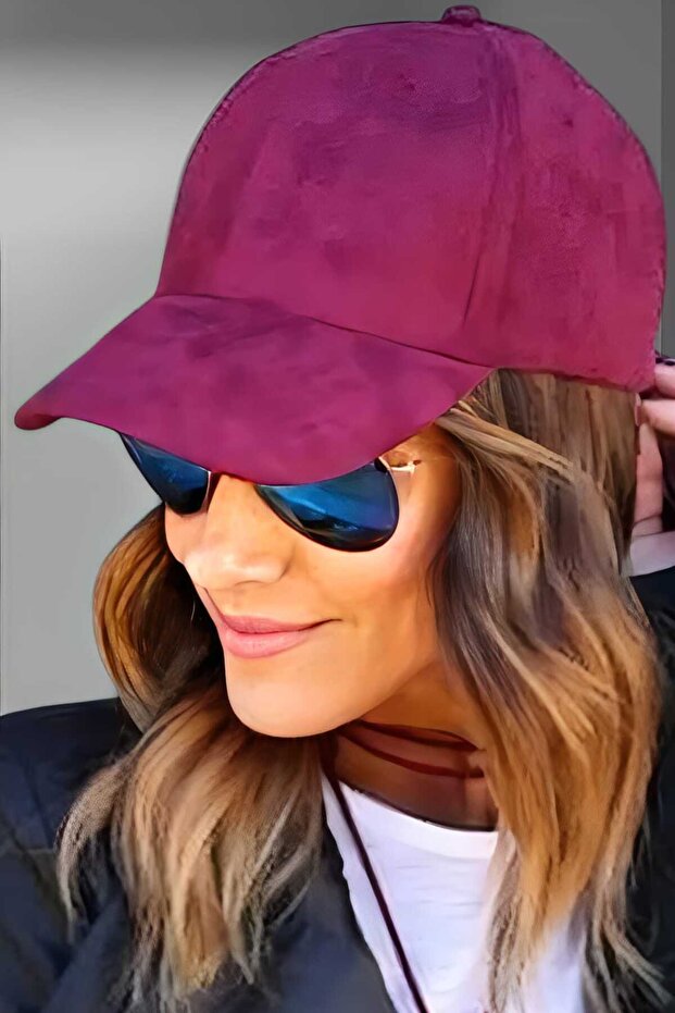 Unisex Suede Adjustable Baseball Cap Hat - 4
