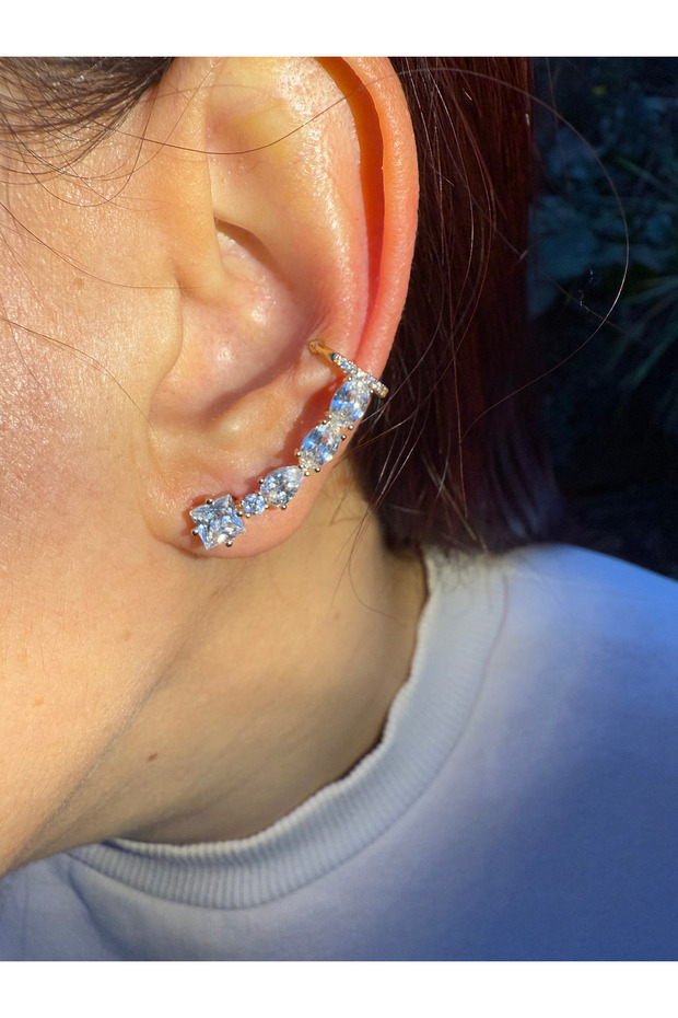 ✨Nova Vıp Seri Xuping Kıkırdak Küpe – Tek Küpede Çoklu Görünüm ✨ - 3