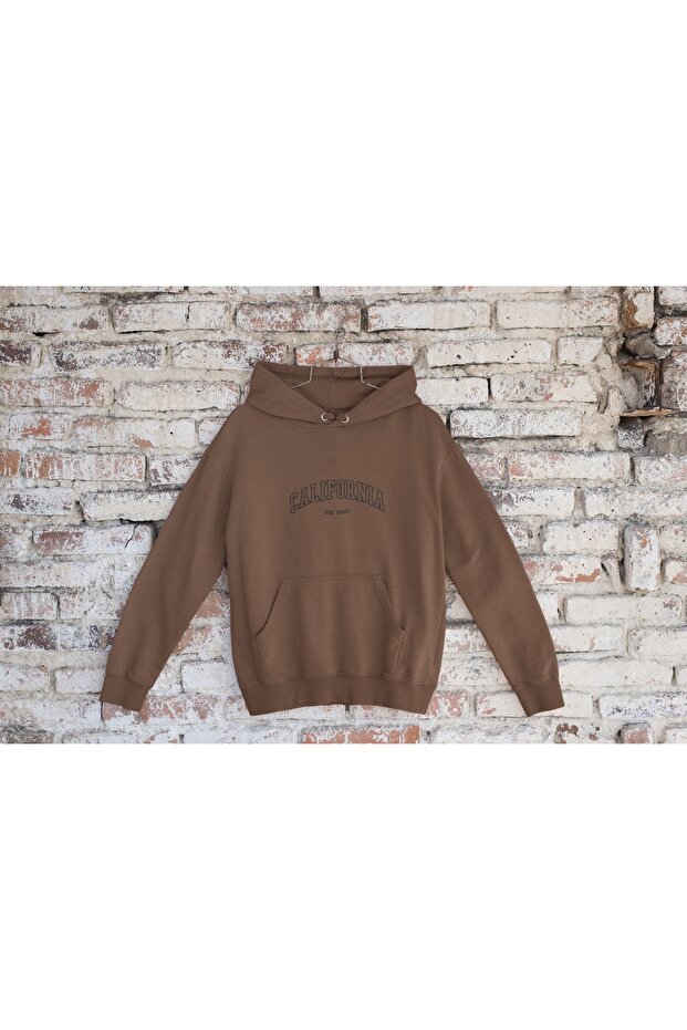 Unisex Long Sleeve California 2 Transfer Printed Crew Neck Sweatshirt
