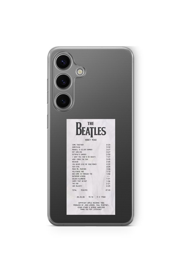 Samsung Galaxy S23 Compatible the Beatles Abbey Road Album Plug Design Printed Transparent Case
