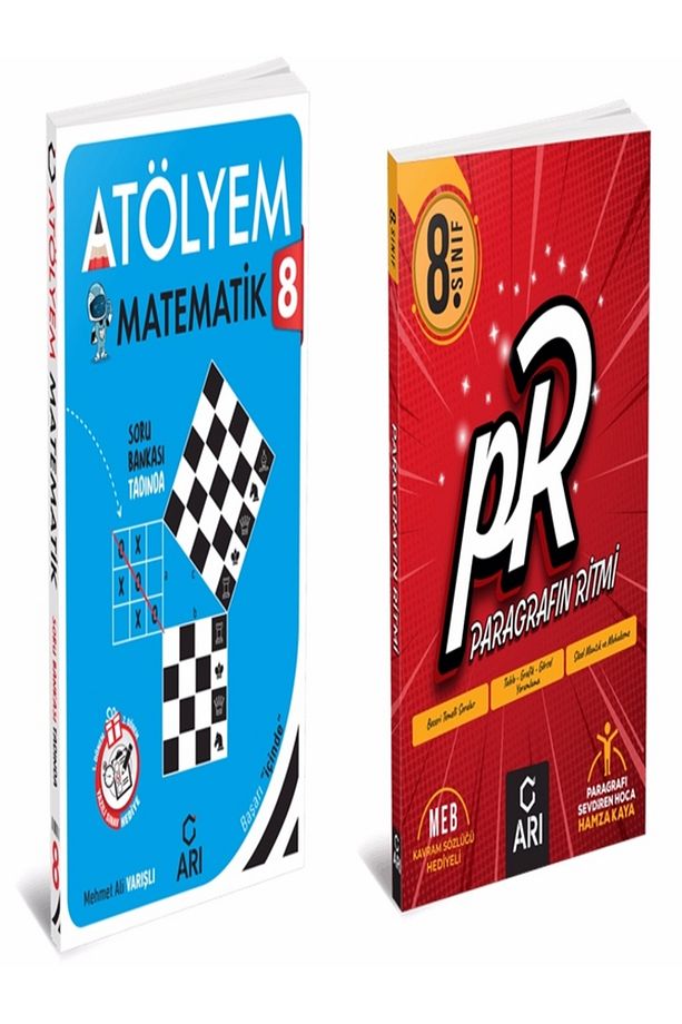 Arı Yayınları 8. sınıf Paragrafın Ritmi ve 8. Sınıf Matematik Atölyem Soru Bankası Seti - 1