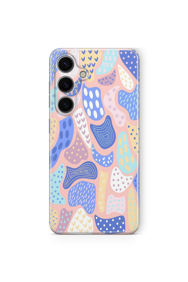 حافظة شفافة مطبوعة بتصميم رسم تجريدي متوافق مع هاتف Samsung Galaxy A14