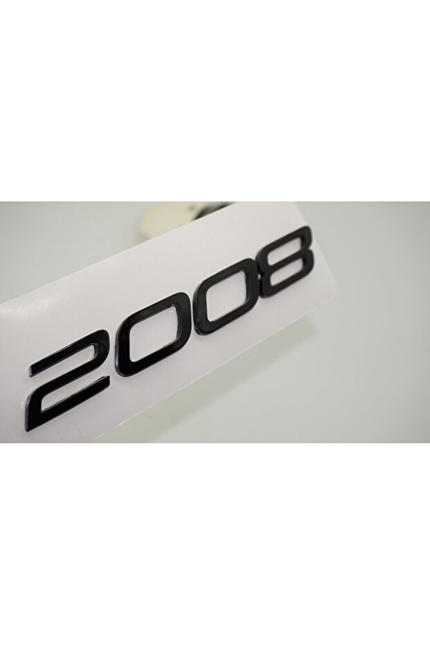 بيجو جديد 2008 الأمتعة 3M 3D أسود ABS حروف الشعار
