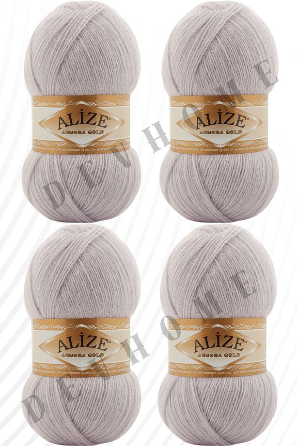 Alize Angora Gold El Örgü İpi İpliği Yünü Yeleklik İp 4 Adet Akrilik Yün İplik - 1