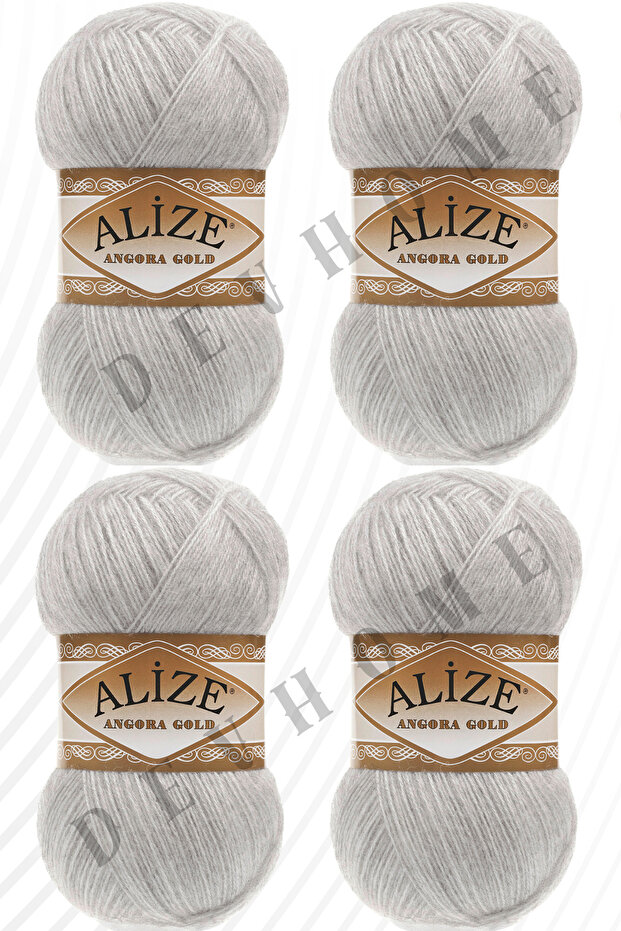 Alize Angora Gold El Örgü İpi İpliği Yünü Yeleklik İp 4 Adet Akrilik Yün İplik - 1