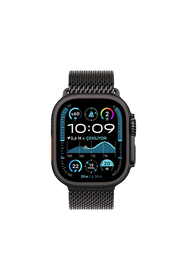 Watch Ultra 2 GPS + Cellular 2024 49mm Black Titanium Case with Black Titanium Milanese Loop - - 2