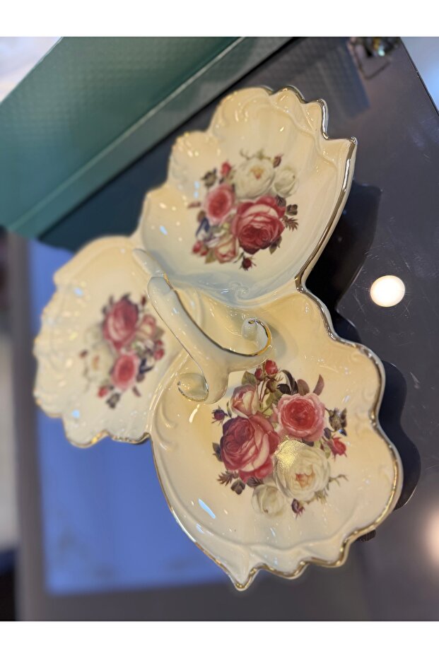 Esterhomedecor Porcelain Snack Bowl 30cm
