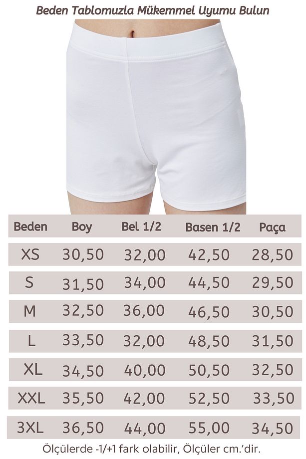Extra Yumuşak Viskon Şort Home&Beach-Ekru - 6