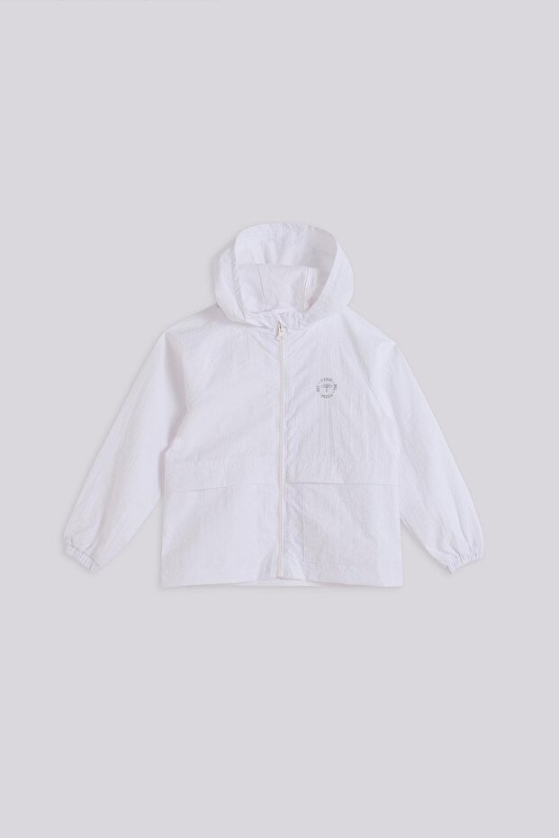 BG Store Білий дощовик для дівчаток - 1