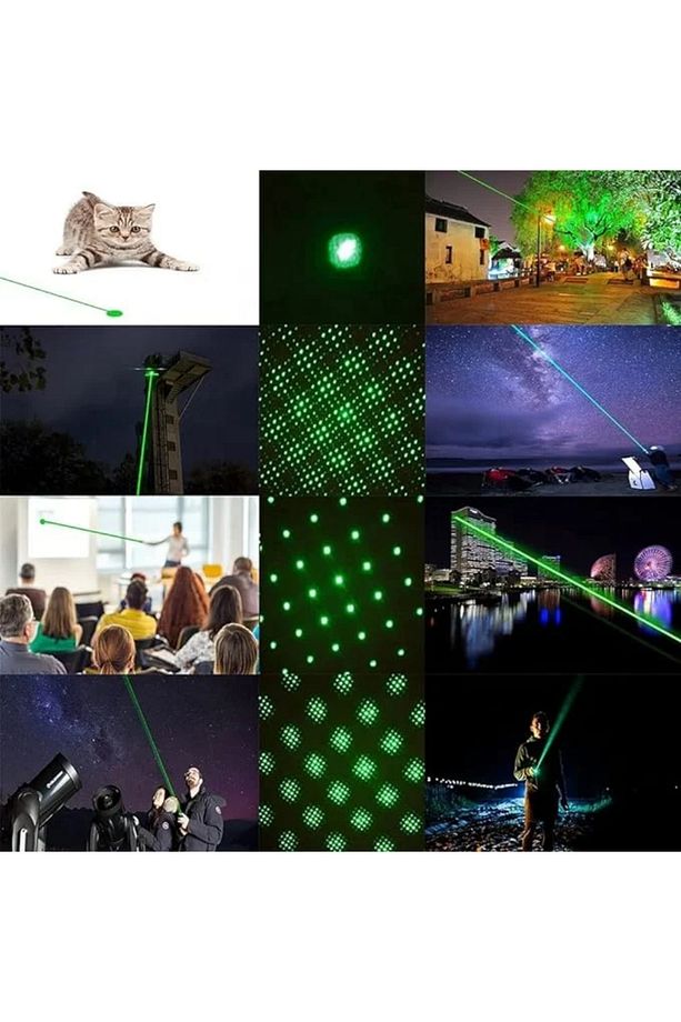 Jv-3033 Yüksek Güçlü Şarjlı Lazer Pointer-yeşil Lazer&taşınabilir Uzak Mesafe Etkili & Metal Gövde - 4