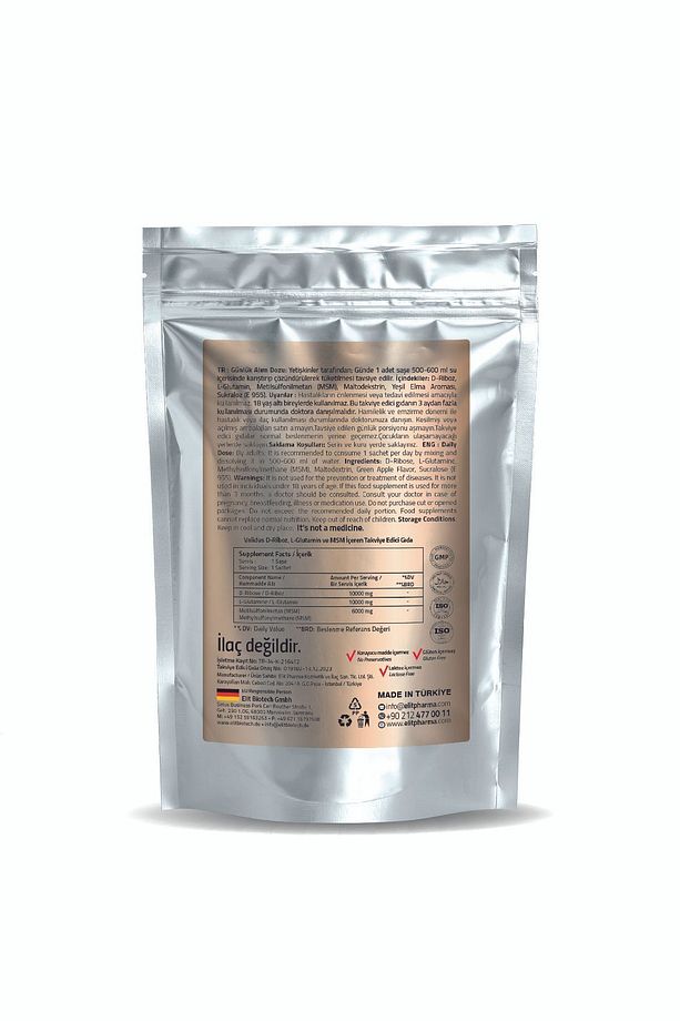 D-Ribose  L-Glutamine  MSM 10 Sachets - 3