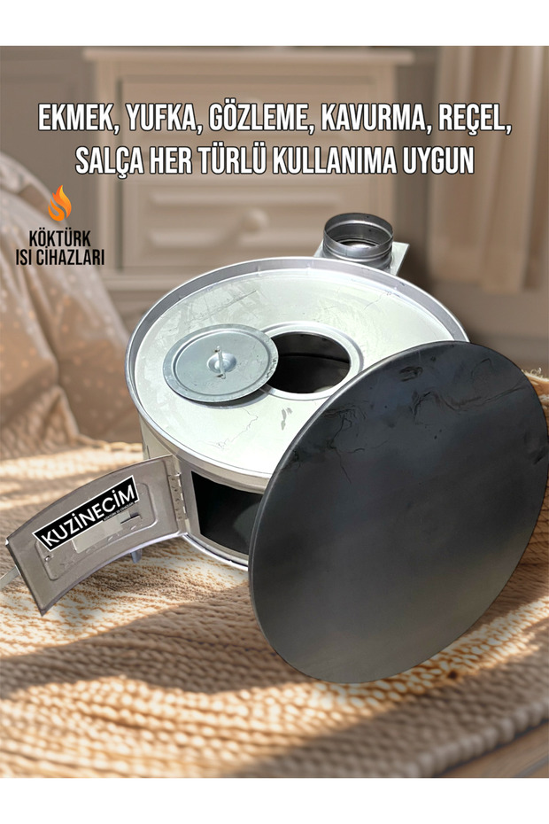 Kamp, Ekmek Sobası 55cm Yufka Gözleme Kavurma Salça Reçel Yapmaya Uygun - 4