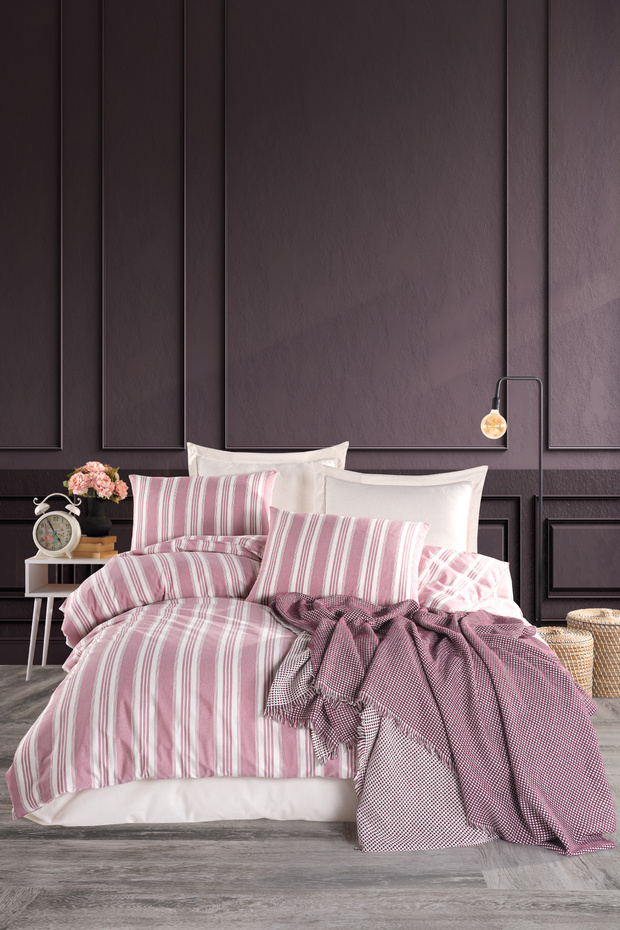 Sport Striped Duvet Cover Set Double Size Soft Line