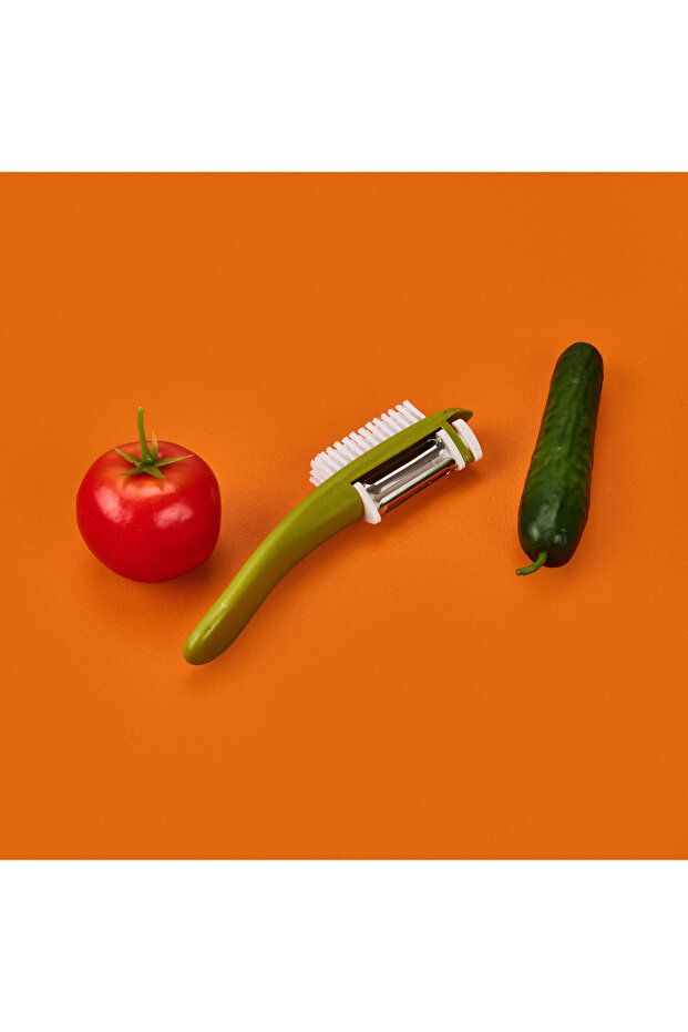 Fırçalı Soyacak - Yeşil - 10 cm - 2