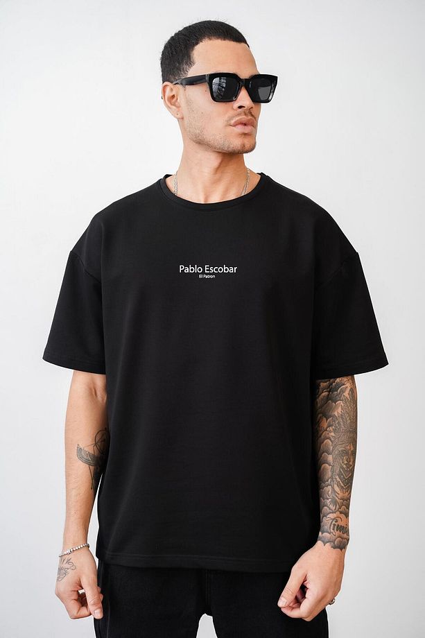 Oversize Kalıp Pablo Escobar Is Calling Baskılı Unisex Tişört - 2