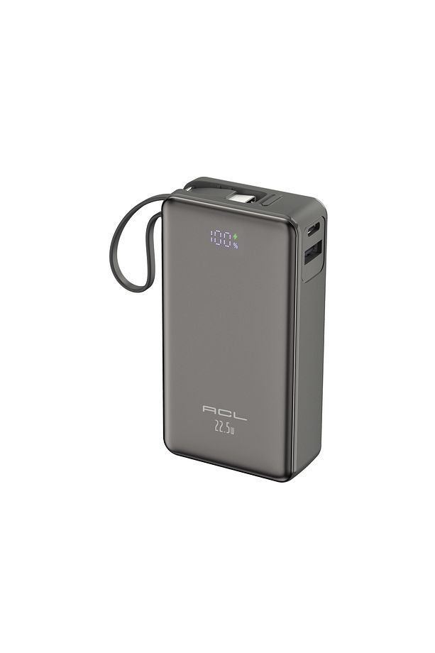 Pw-109 10000mah 22.5w Süper Hızlı Şarj Powerbank - Lcd Ekranlı, Type-c Dahili Kablo, 3 Cihaz Şar - 2