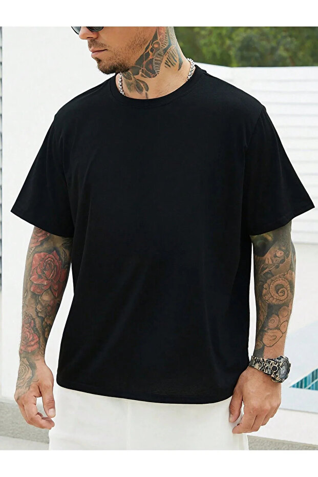 Απλό μπλουζάκι oversized - 2