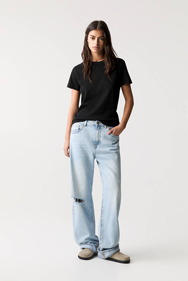 Kısa kollu basic t-shirt - 3