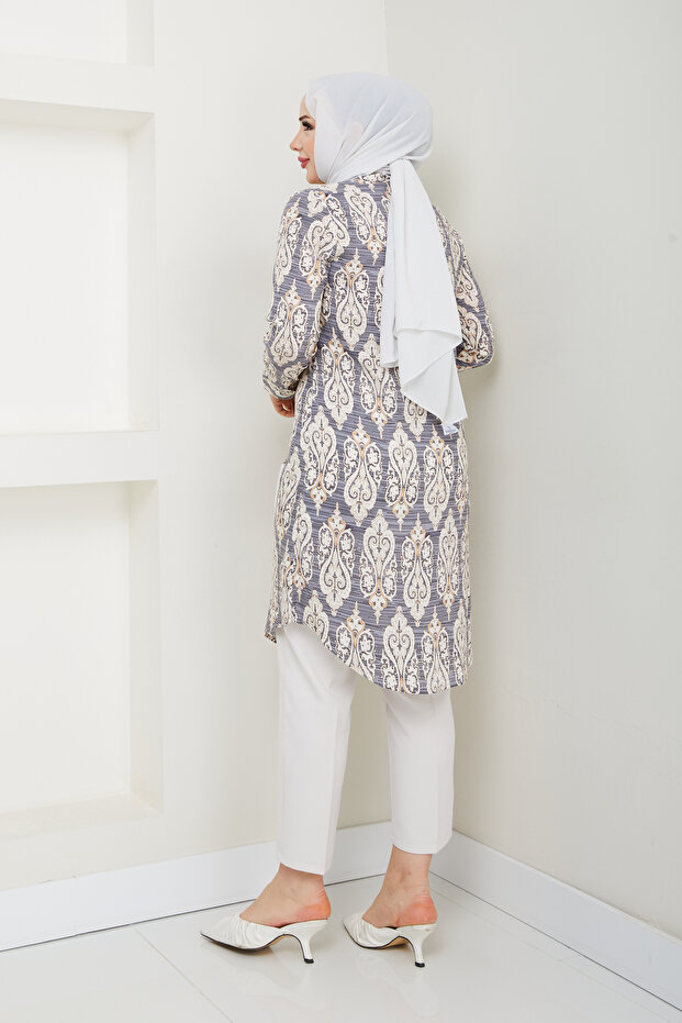 تونيك فيسكوز منقوش أصلي - 7