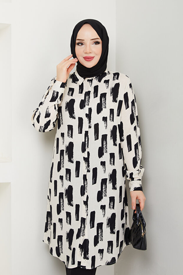 قماش منقوشة سترة فيسكوز - 4