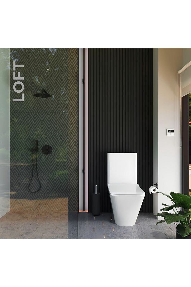 Loft Kanallı Duvara Sıfır Klozet 5822 (LOF.K022), Loft Yavaş Kapak 7420 - 3