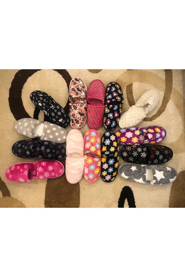 5 db-os csomag Háztartási papucs Hozománypapucs Téli papucs No Sound Könnyű talpú beltéri papucs... - 3