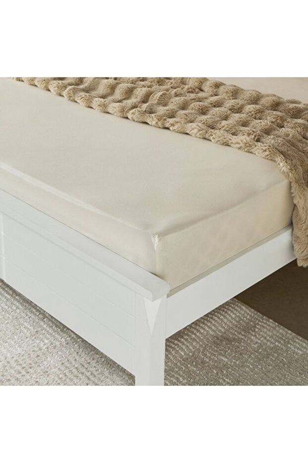 ملاءة سرير كينج أساسية من القطن الصلب - 3