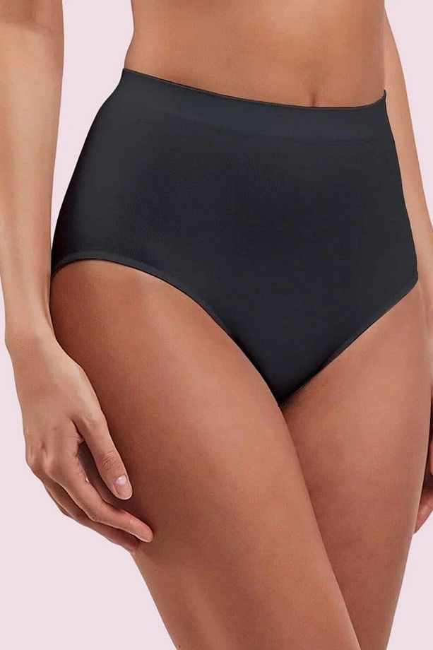 Dikişsiz İz Yapmaz Yüksek Bel Slip Külot mikro elyef - 1