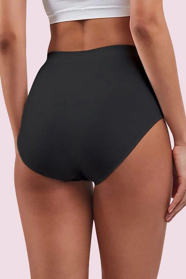 Dikişsiz İz Yapmaz Yüksek Bel Slip Külot mikro elyef - 2