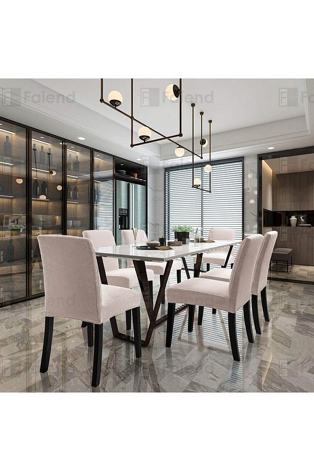 Sandalye Kılıfı, Sandalye Örtüsü, Lastikli, Likralı , Yıkanabılır  ( 1 PARÇA ) Yüksek Kaliteli - 6