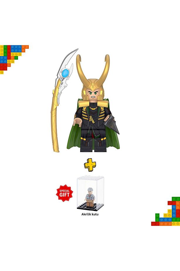 Loki Minifigür Seti – İktidarın Tanrısı | ÜCRETSİZ Şeffaf Sergileme Kutusu - 1