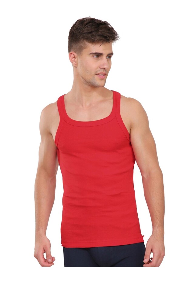 Zone Square Neck Vest US26-01 Red
