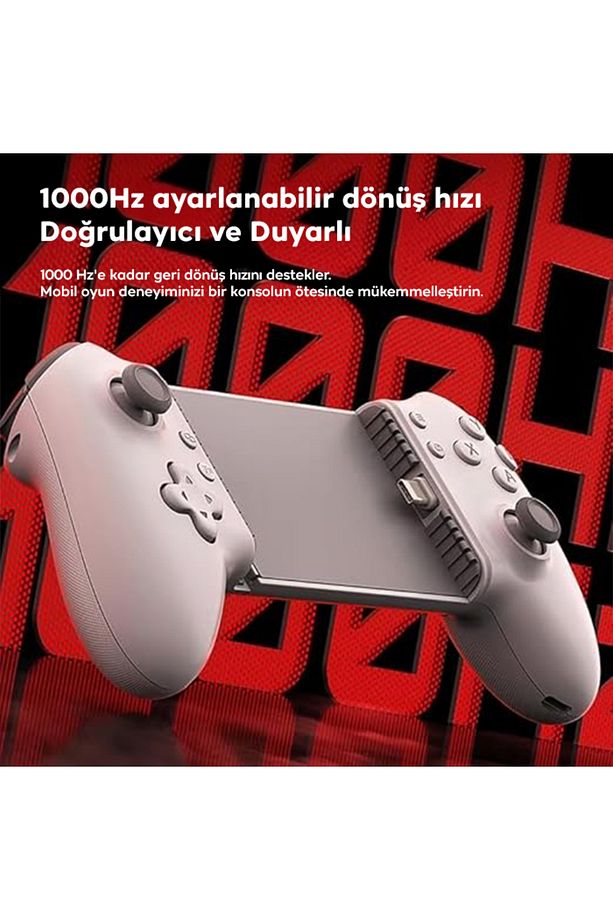 S3 Gamepad İPhone - Andriod Joystic Type-C Mobil Oyun Kumandası BEYAZ - 2