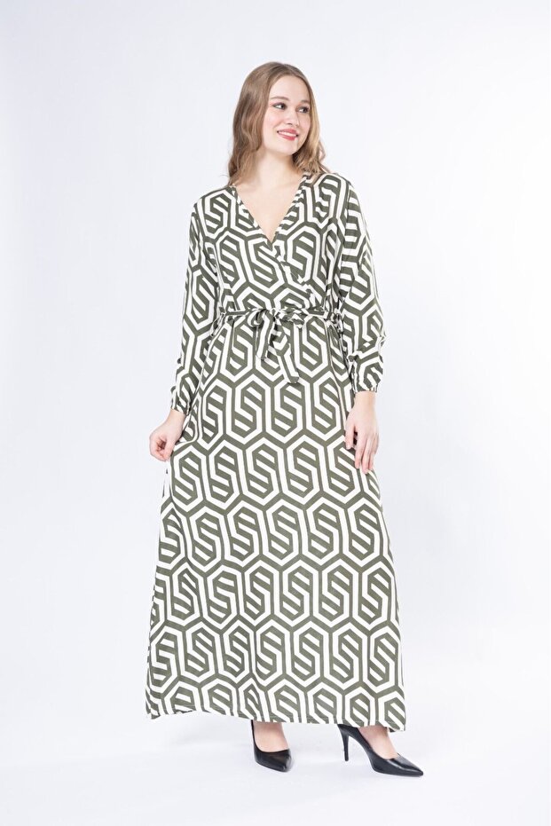 Rochie lungă cu mânecă lungă țesută de vară - 5