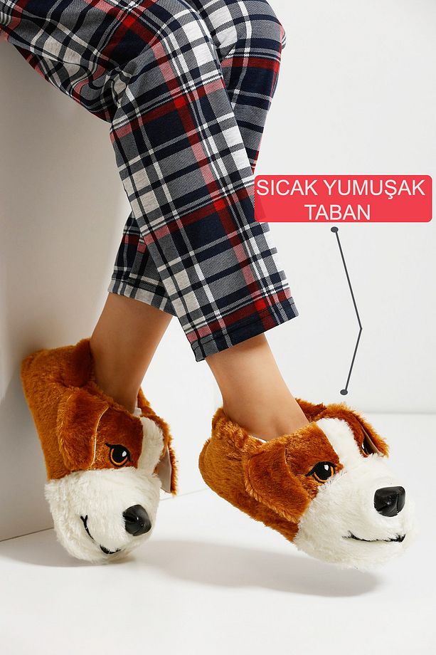 Yumuşak Taban Sevimli Köpek Panduf - 4