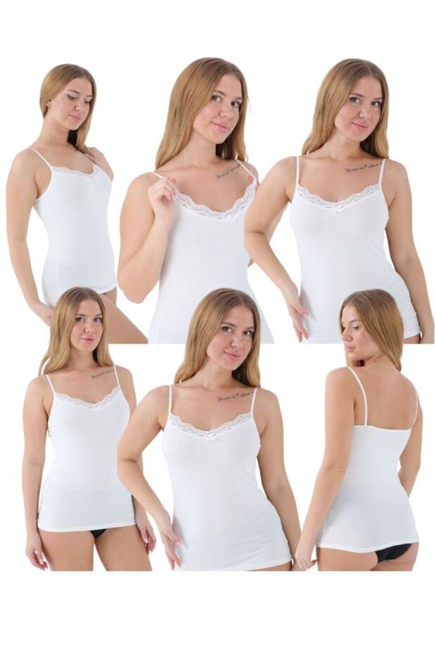Pack of 6 Women's Tank Top Solid Color