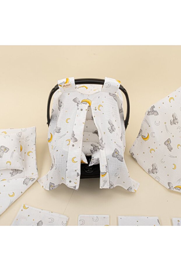 طقم مميز مكون من 11 قطعة بنمط أرنب رمادي - طبقة واحدة - 5