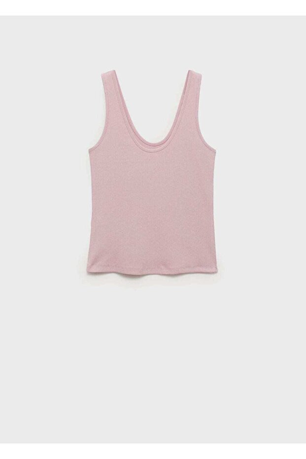 Geniş askılı pamuklu bluz - 3