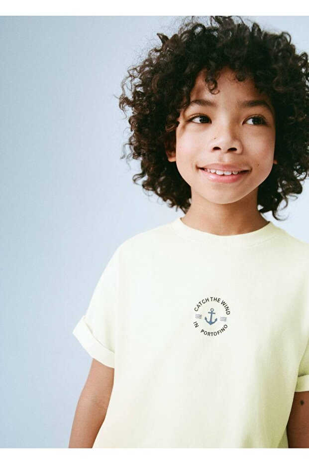 Памучна тениска с рисунка - 5