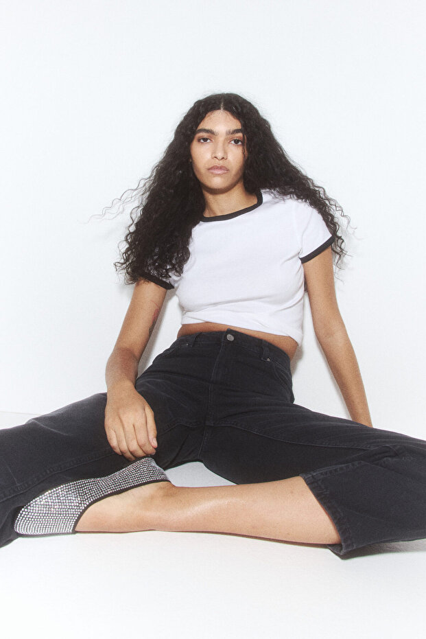 Straight High Ankle Jeans - 1