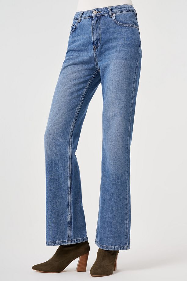 Geniş Paça Jean Pantolon - 2