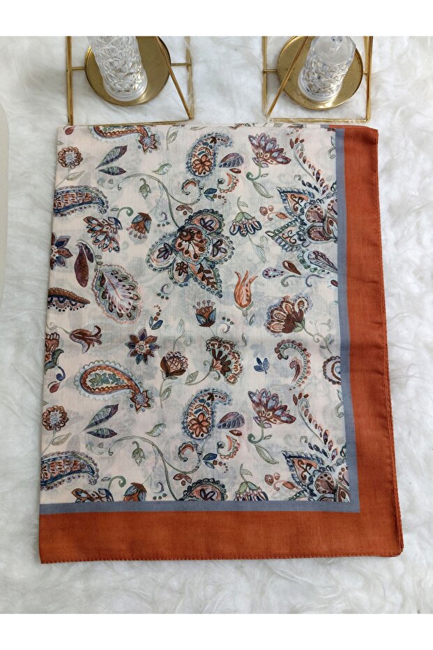 Patterned Soft Cotton Shawl - 2