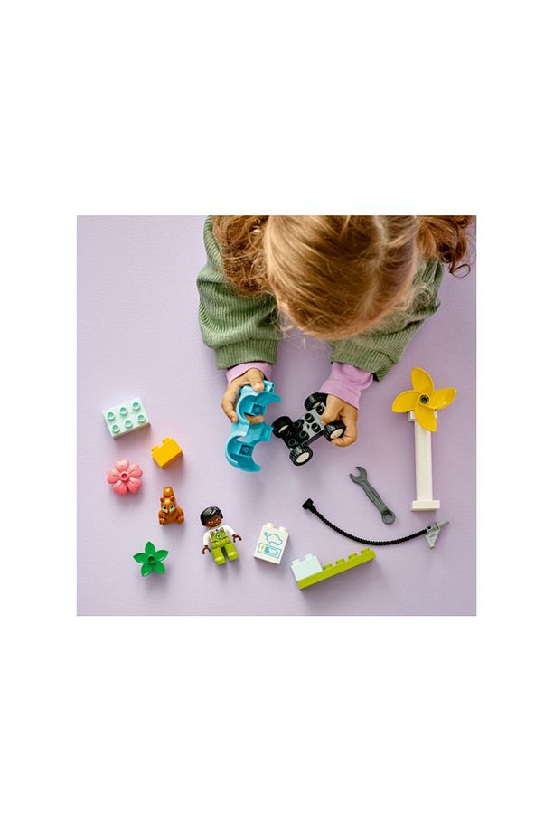 ® DUPLO® Kasabası Rüzgar Türbini ve Elektrikli Araba 10985 -2+ Sürdürülebilir Yaşam Set (16P) - 5