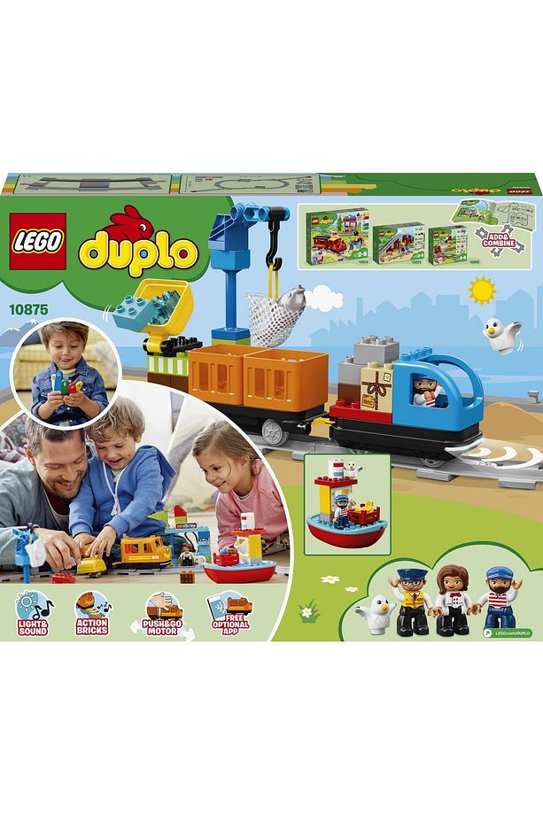 ® DUPLO® Kargo Treni 10875 - Çocuklar için Oyuncak Yapım Seti (105 Parça) - 4