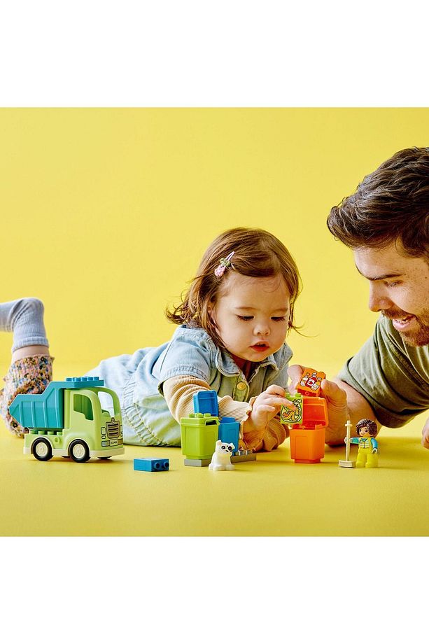 ® DUPLO® Kasabası Geri Dönüşüm Kamyonu 10987 - 2 Yaş ve Üzeri için Oyuncak Yapım Seti (15 Parça) - 9