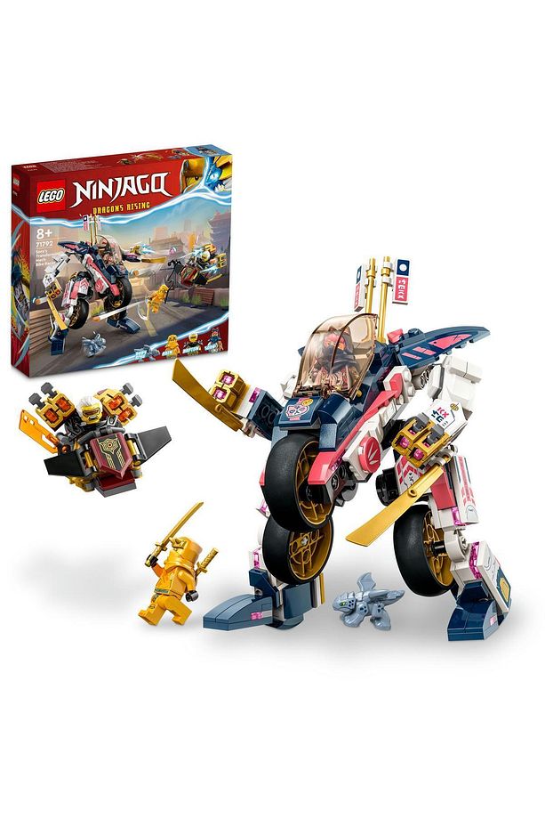 Kmx NINJAGO® Sora'nın Dönüşen Robot Motosiklet Yarışçısı 71792 Oyuncak Yapım Seti (384) S - 1