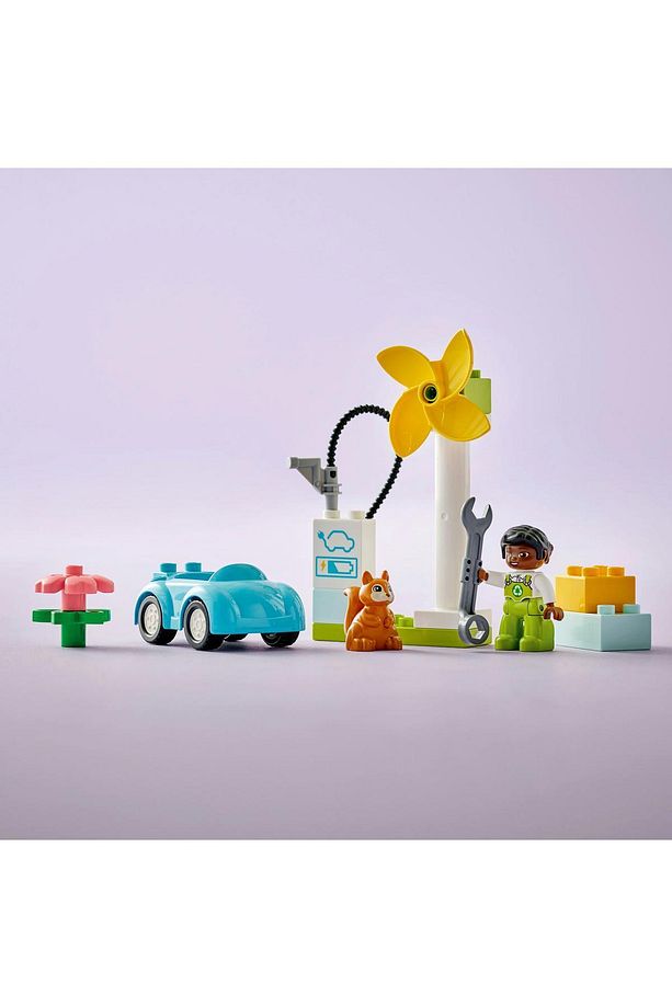 ® DUPLO® Kasabası Rüzgar Türbini ve Elektrikli Araba 10985 -2+ Sürdürülebilir Yaşam Set (16P) - 9