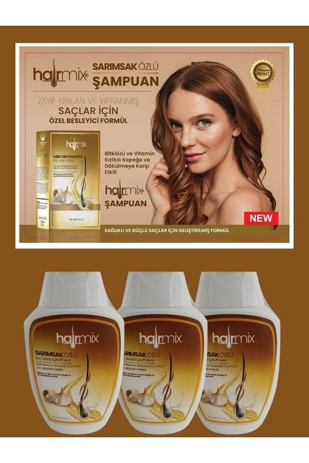 Forte Sarımsak Özlü Şampuan 3 Al 2 Öde 300 ml - Yoğun Dökülme Şampuanı 3x300 ml - 2