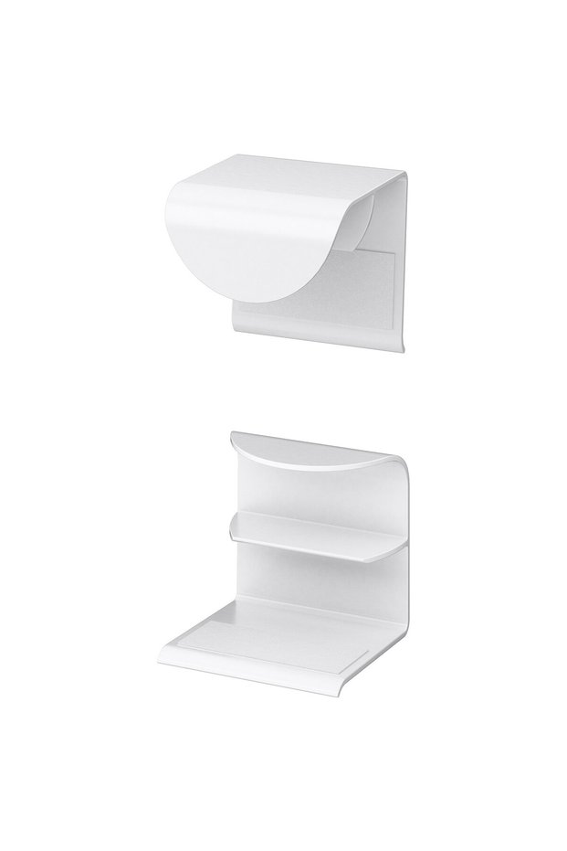 Clip-on handle, white, 40 mm